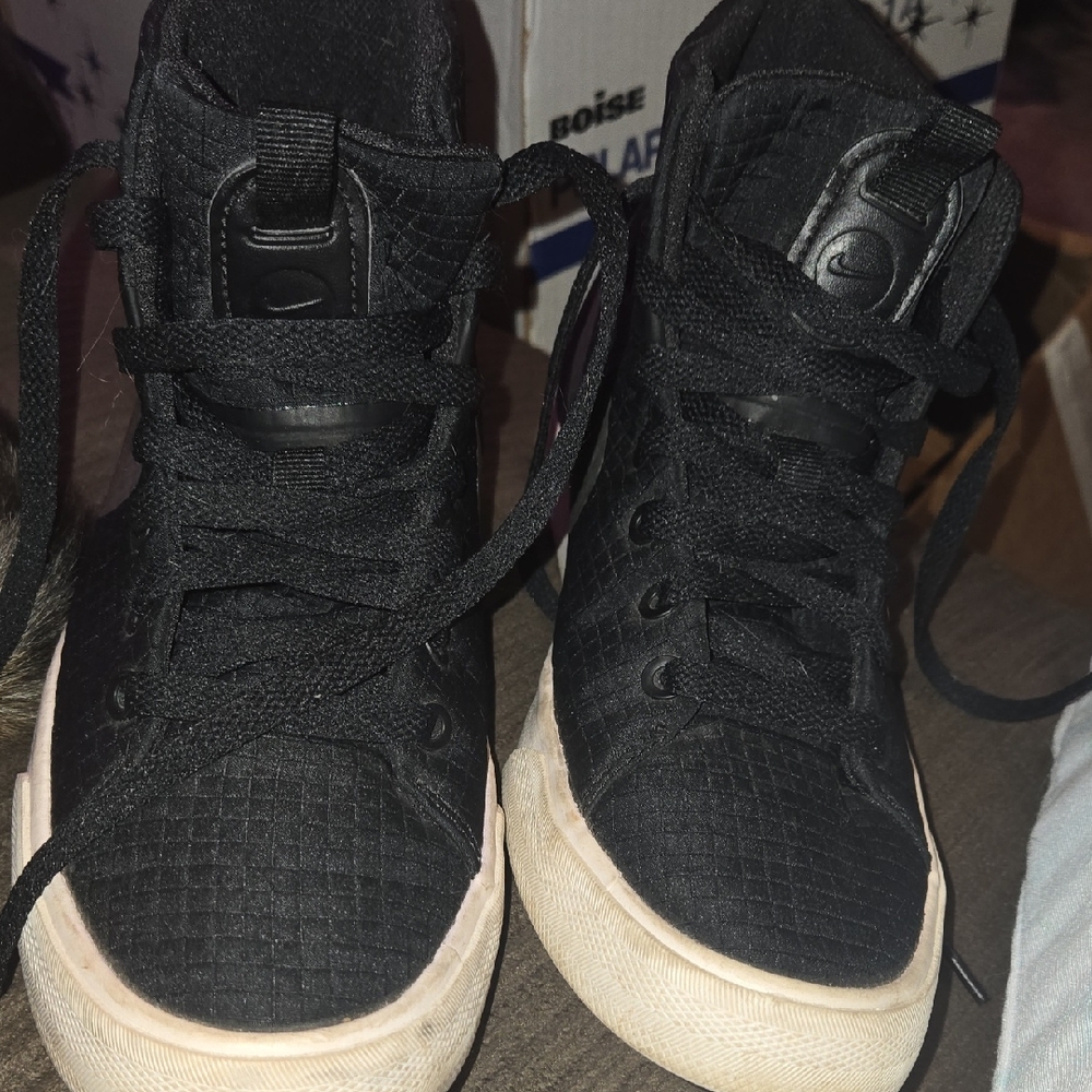 Nike Kids Black High-Top Sneakers